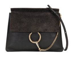 Medium Faye, Suede/Leather, Grey, MII, S, 1*